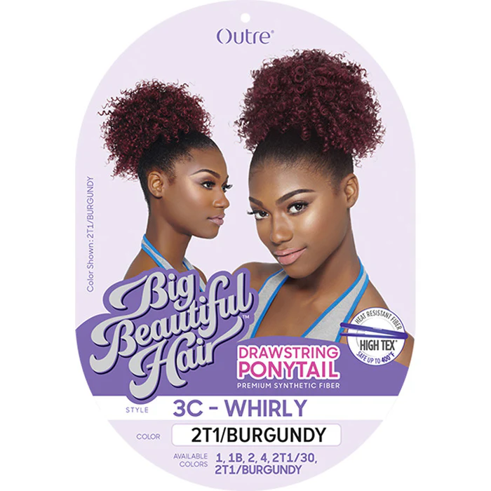 Outre Big Beautiful Hair Drawstring Ponytail - 3C WHIRLY - Image 4