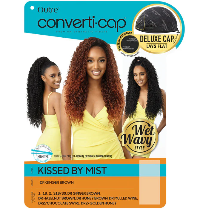 Outre Converti Cap Wet and Wavy Half Wig - KISSED BY MIST - Image 5