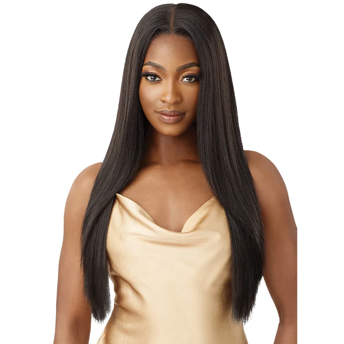 Outre Glueless 5X5 Human Hair Blend HD Lace Frontal Closure Wig - HHB-YAKI STRAIGHT 26"