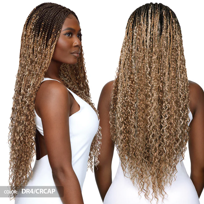 Outre Glueless Hand-Tied Pre-Braided 13X4 HD Lace Front Wig - BOHO BOX BRAID 30" - Image 3