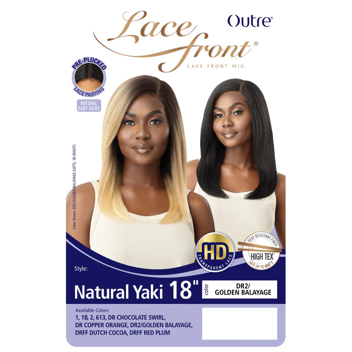 Outre HD Transparent Lace Front Wig - NATURAL YAKI 18 - Image 4