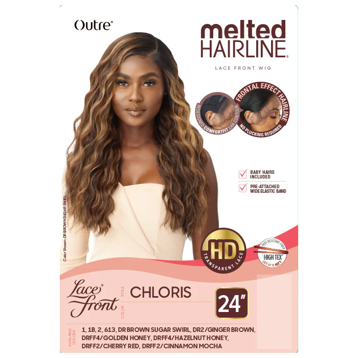 Outre Melted Hairline Glueless HD Transparent Lace Front Wig - CHLORIS - Image 6