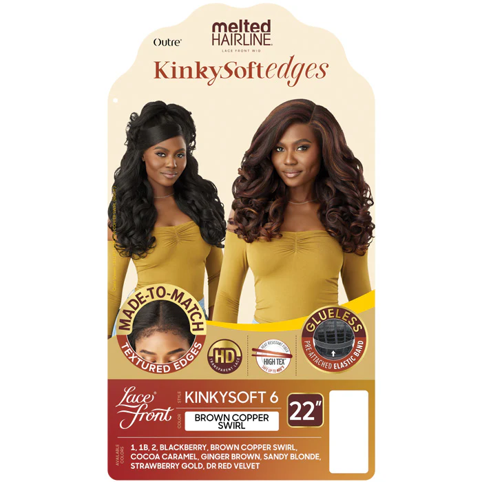 Outre Melted Hairline Kinky Soft Edges Glueless HD Lace Front Wig - KINKYSOFT 6 - Image 5
