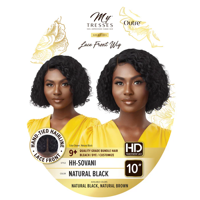 Outre My Tresses Gold Lable HD Lace Front Wig HH-SOVANI -100% Unprocessed Human Hair - Image 6