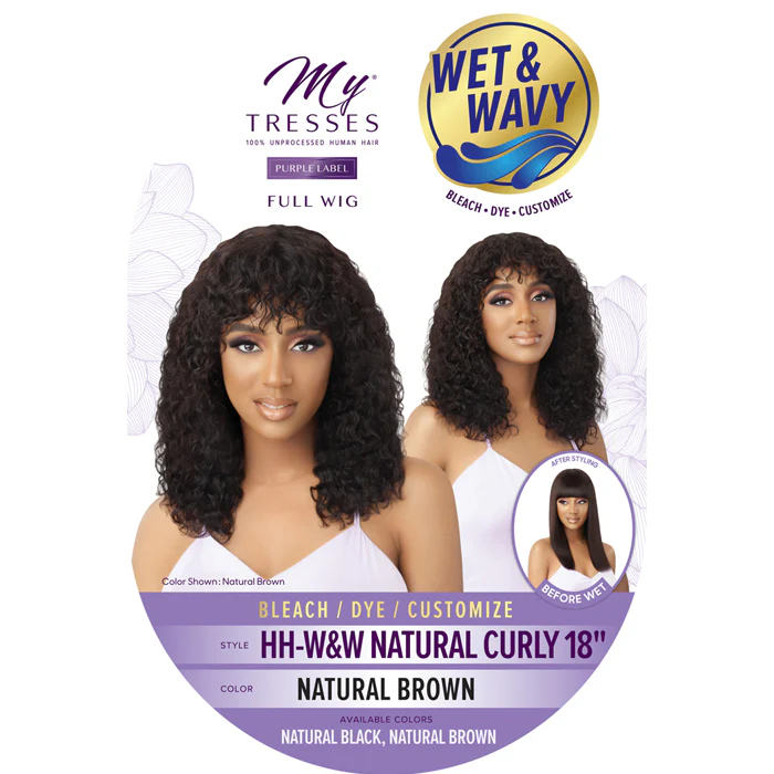 Outre Mytresses 100% Human Hair Wet & Wavy Full Wig - NATURAL CURLY 18 - Image 5