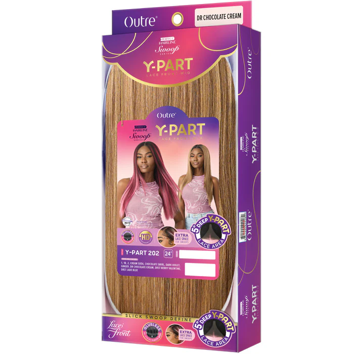 Outre Perfect Hairline Swoop Series Glueless 5" Deep Y-Part HD Lace Front Wig - Y-PART 202 - Image 5