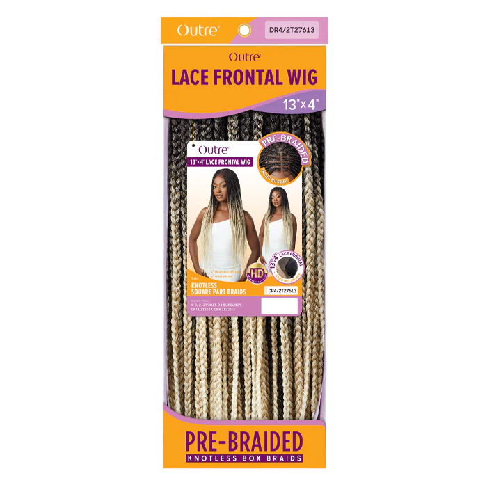 Outre Pre-Braided Glueless HD 13X4 Lace Front Wig - KNOTLESS SQUARE PART BRAIDS - Image 6