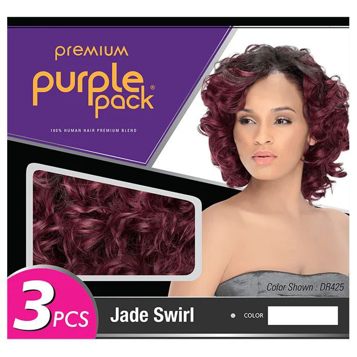 Outre Premium Purple Pack Weave 100% Human Hair Blend - JADE SWIRL 3 Pcs - Image 3