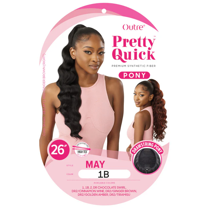 Outre Pretty Quick Drawstring Ponytail - MAY - Image 4