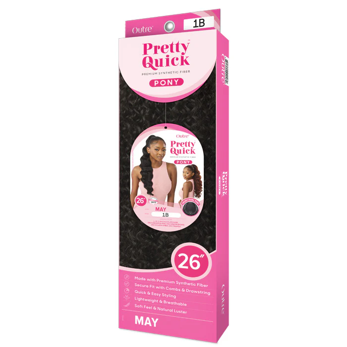 Outre Pretty Quick Drawstring Ponytail - MAY - Image 5