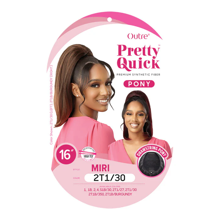 Outre Pretty Quick Pony Drawstring Ponytail - MIRI - Image 4