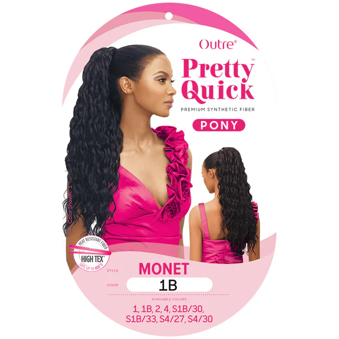 Outre Pretty Quick Drawstring Ponytail - MONET - Image 3