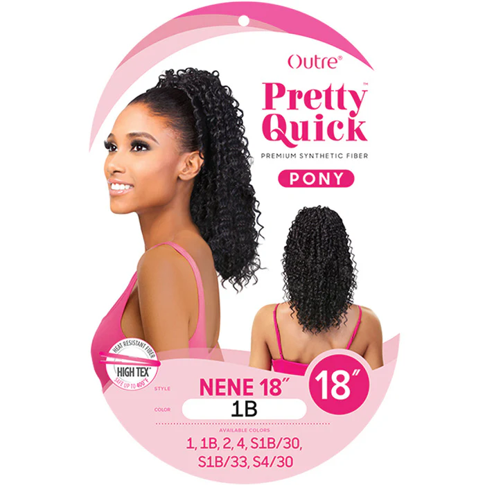 Outre Pretty Quick Drawstring Ponytail - NENE 18" - Image 3