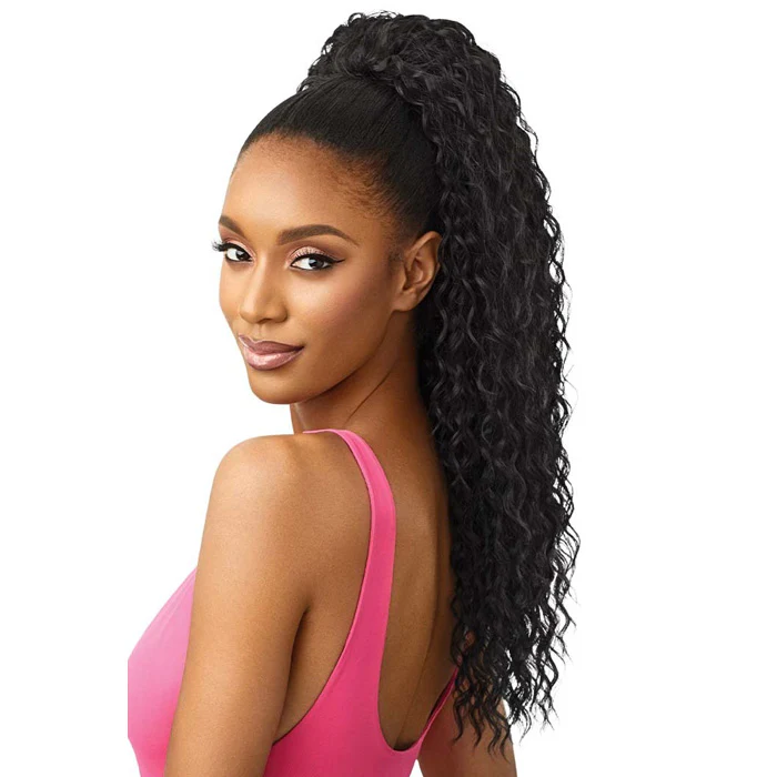 Outre Pretty Quick Wet & Wavy Drawstring Ponytail - DEEP CURL 24" - Image 2