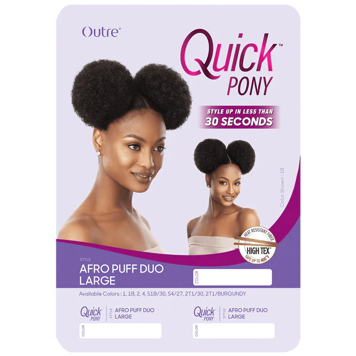 Outre Quick Pony Drawstring Ponytail - AFRO PUFF DUO LARGE - Image 6