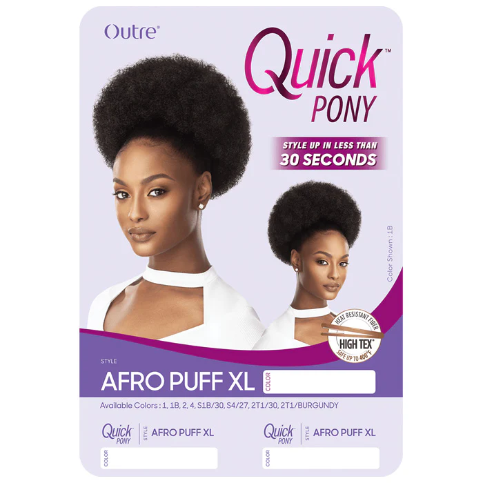 Outre Quick Pony Drawstring Ponytail - AFRO PUFF XL - Image 5