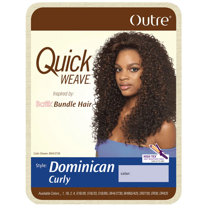 Outre Quick Weave Half Wig - DOMINICAN CURLY (Inspired by Batik Bundle Hair) - Image 6