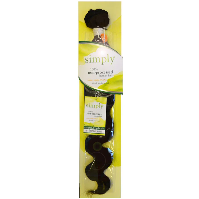 Outre Simply 100% Non-Processed Human Hair Weave - NATURAL DROP BODY 14-24" - Image 2