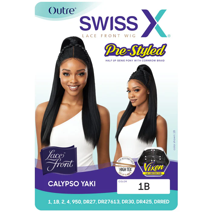 Outre Swiss X Glueless Pre-Styled Lace Front Wig - CALYPSO YAKI - Image 3