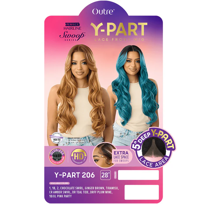Outre Swoop Series Perfect Hairline Glueless 5" Deep HD Lace Front Wig - Y-PART 206 - Image 4