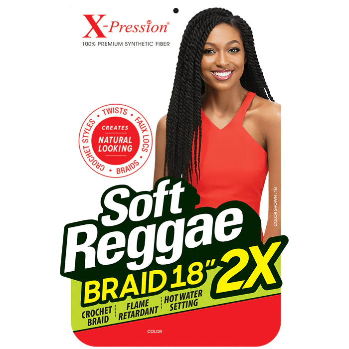 Outre X-Pression Crochet Braid - 2X SOFT REGGAE BRAID 18" - Image 3