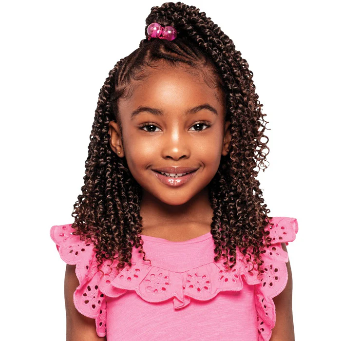 Outre X-Pression LiL Looks Kids Crochet Loop Braid - BOHEMIAN FEED TWIST 10" 3X - Image 2