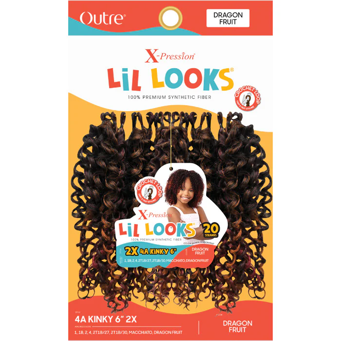 Outre X-Pression Lil Looks Kids Crochet Loop Braid - 2X 4A KINKY 6" - Image 3
