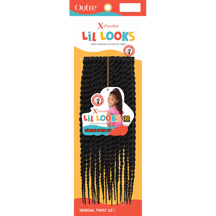 Outre X-Pression LiL Looks Kids Crochet Loop Braid - SENEGAL TWIST 10" - Image 3