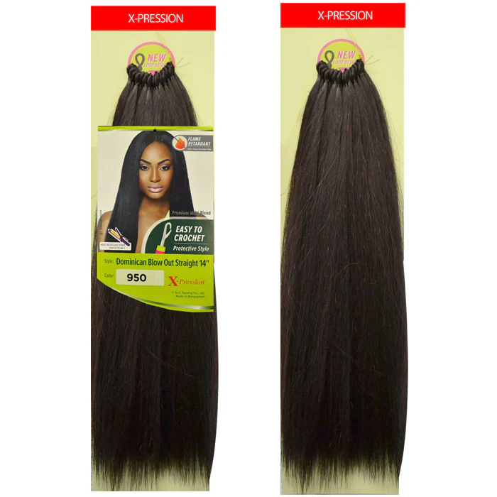 Outre X-Pression Pre Loop Crochet Braid DOMINICAN BLOWOUT STRAIGHT 14/22 Inch - Image 6