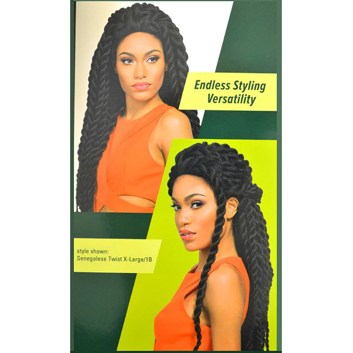 Outre X-Pression Pre-Looped Crochet Braid - SENEGALESE TWIST X-LARGE 14/18/24" - Image 6