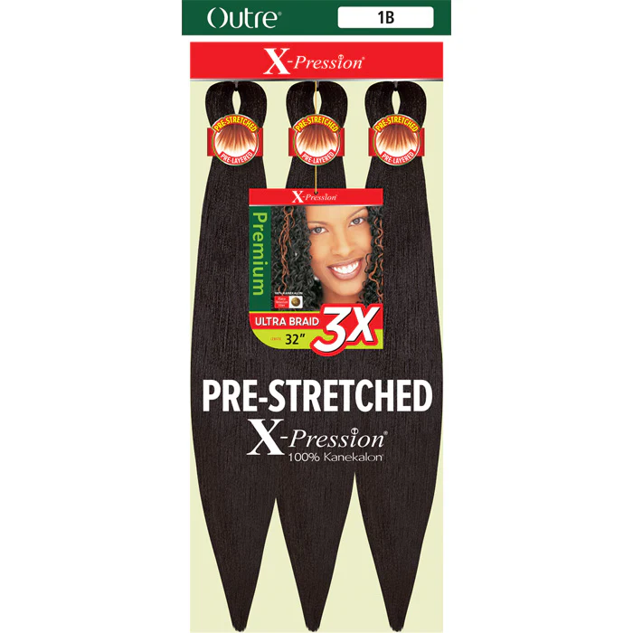 Outre X-Pression Pre-Stretched Crochet Braid - ULTRA BRAID 3X 32"