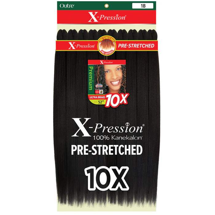 Outre X-Pression Premium Crochet Braid - PRE-STRETCHED BRAID 52" 10X