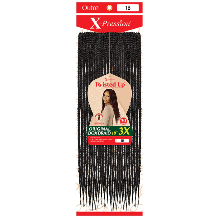 Outre X-Pression Twisted Up Crochet Loop Braid - ORIGINAL BOX BRAID 3X (18"/24"/30") - Image 7