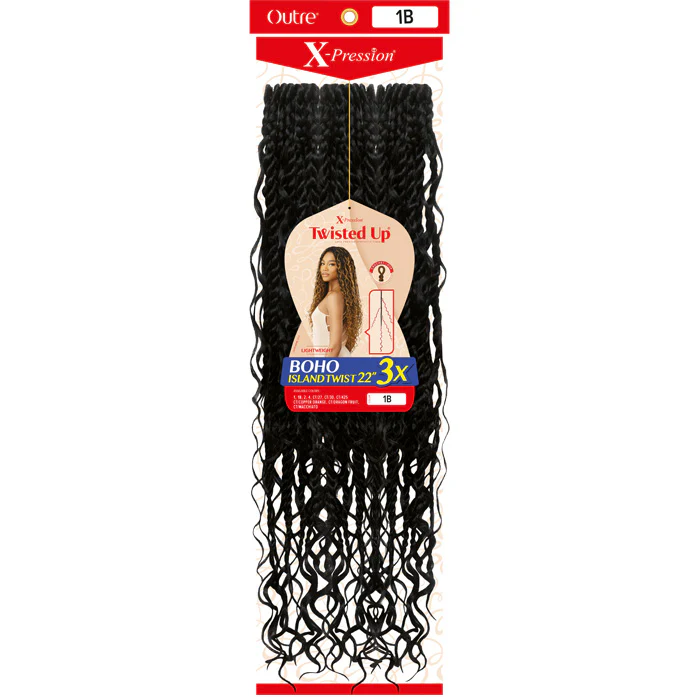 Outre X-Pression Twisted Up Pre-Loop Crochet Braid - BOHO ISLAND TWIST 22 3X - Image 3