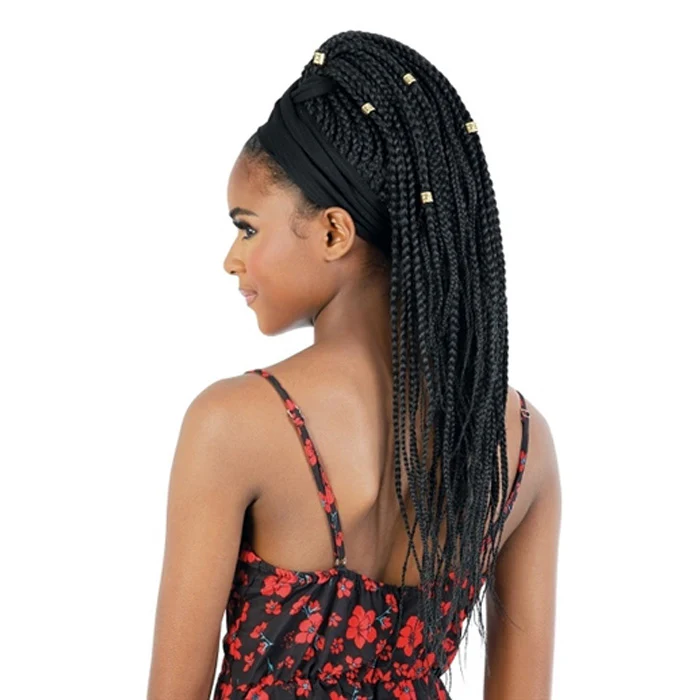 Seduction Hair Quick Wrap with Headband Wig - WRAP.BX 24/30" BOX BRAID - Image 3