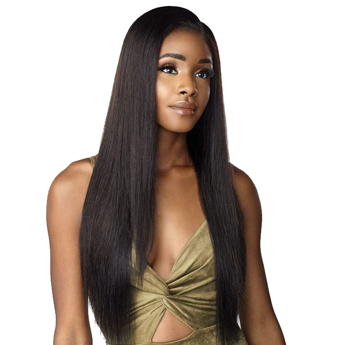 Sensationnel 12A Swiss 100% Virgin Human Hair Full Lace Wig - STRAIGHT 28"