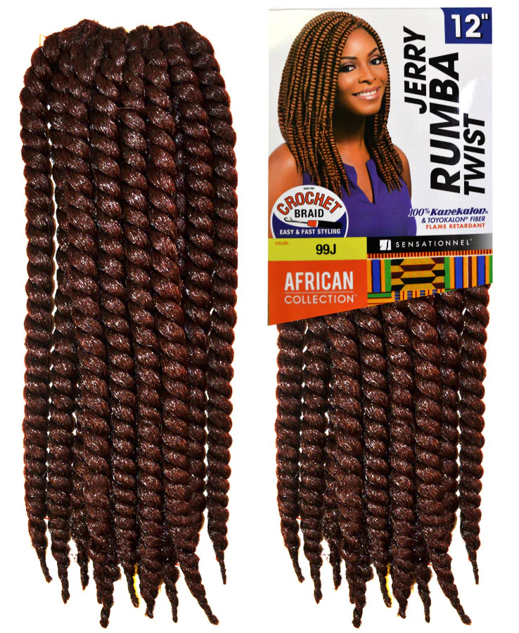 Sensationnel African Collection Crochet Braid - JERRY RUMBA TWIST 12" - Image 2