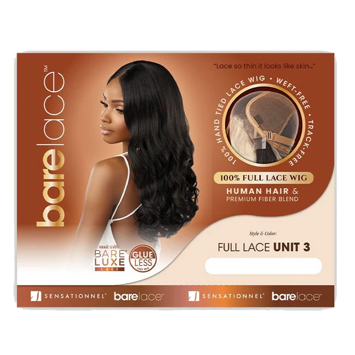 Sensationnel Bare Lace Glueless Human Hair Blend 100% Lace Full Wig - FULL LACE UNIT 3 - Image 4