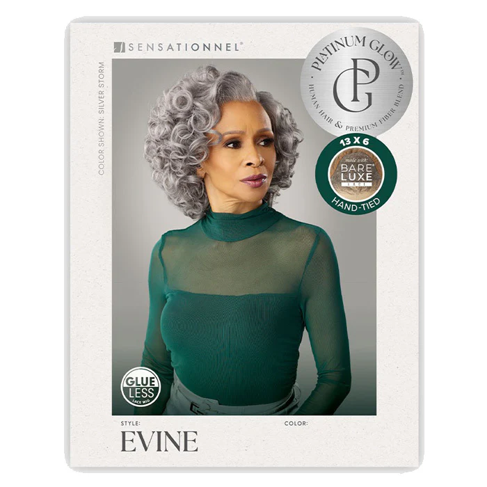 Sensationnel Bare Lace Platinum Glow Glueless 13x6 Lace Frontal Wig - EVINE - Image 5