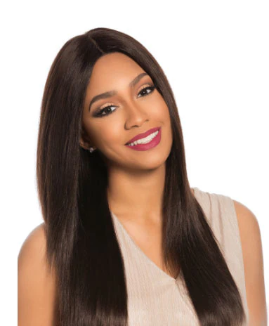 Sensationnel Bare & Natural 100% Brazilian Remy Swiss 4x4 Lace Front Wig NATURAL YAKI - Image 3