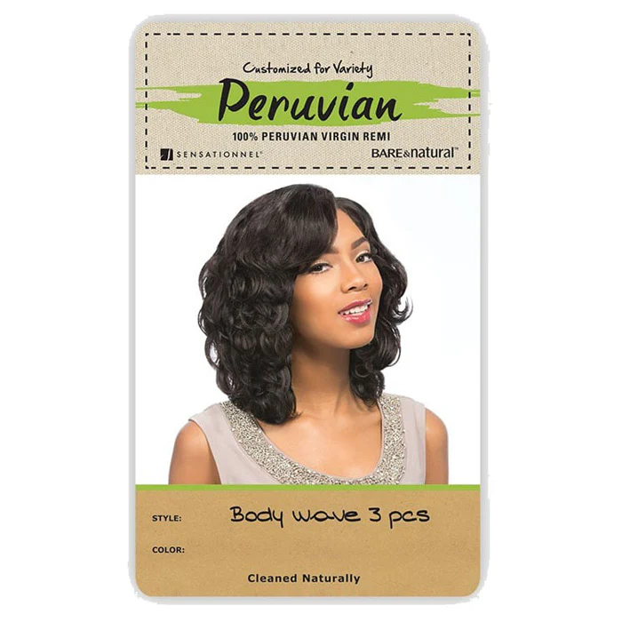 Sensationnel Bare & Natural Peruvian 100% Virgin Remi Weave BODY WAVE 10S 3PCS - Image 5