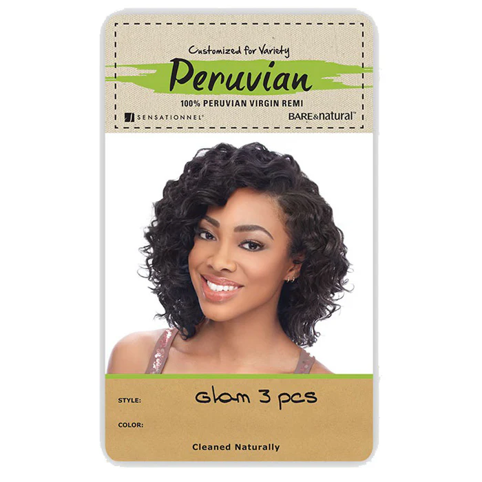 Sensationnel Bare & Natural Peruvian 100% Virgin Remi Weave - GLAM 10S 3 PCS - Image 3