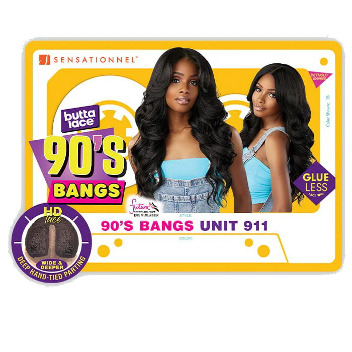 Sensationnel Butta Lace Glueless 5" HD Deep Lace Parting Front Wig - 90's BANGS UNIT 911 - Image 5