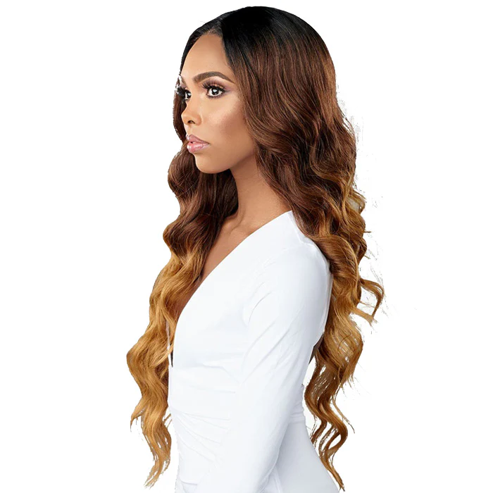 Sensationnel Butta Lace Human Hair Blend HD 5" Deep Parting Lace Front Front Wig - OCEAN WAVE 30" - Image 3