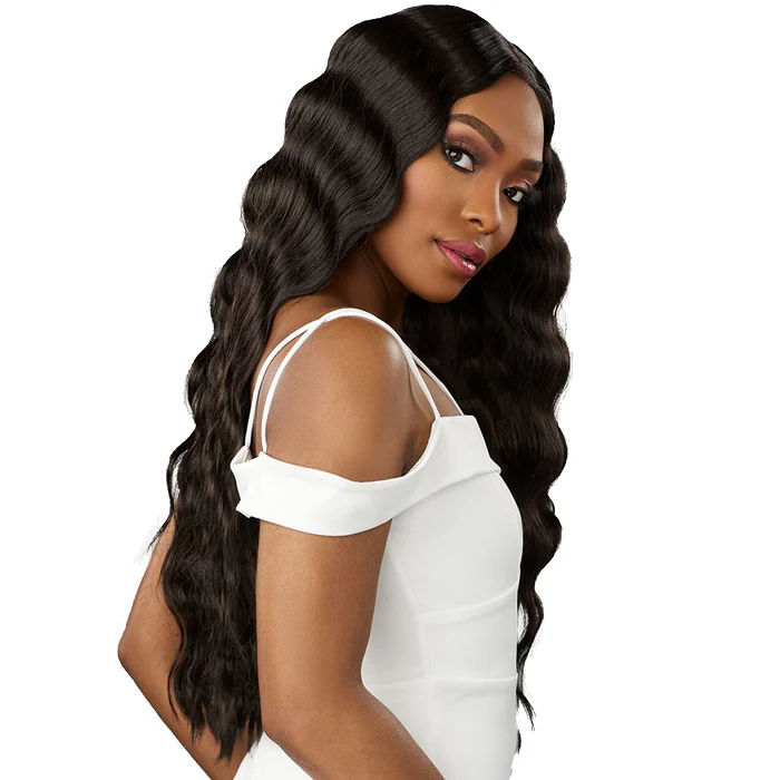 Sensationnel Butta Lace Human Hair Blend HD 5" Deep Parting Lace Front Wig - LOOSE CRIMP 28" - Image 3