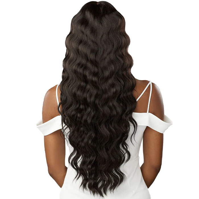 Sensationnel Butta Lace Human Hair Blend HD 5" Deep Parting Lace Front Wig - LOOSE CRIMP 28" - Image 6