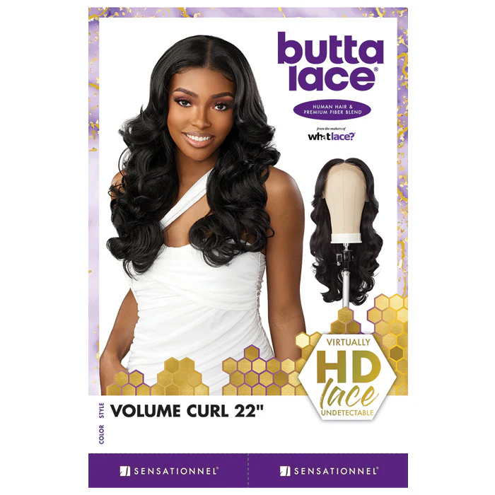 Sensationnel Butta Lace Human Hair Blend HD 5" Deep Parting Lace Front Wig - VOLUME CURL 22" - Image 7