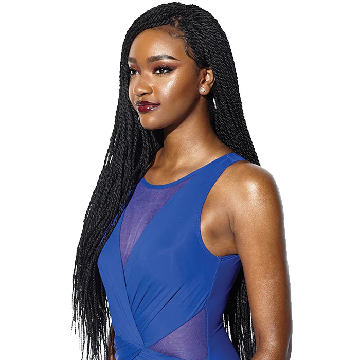 Sensationnel Cloud 9 Ruwa Swiss 4x4 Hand-Braided Lace Front Wig - SENEGAL TWIST 32" - Image 3