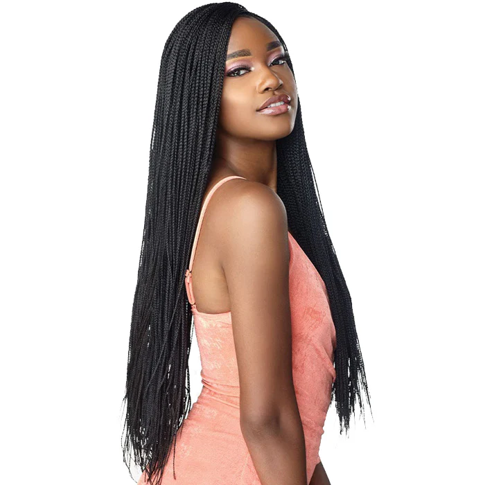 Sensationnel Cloud9 Swiss Lace HD 4x4 Part Lace Frontal Wig - MICRO BOX BRAID 28"
