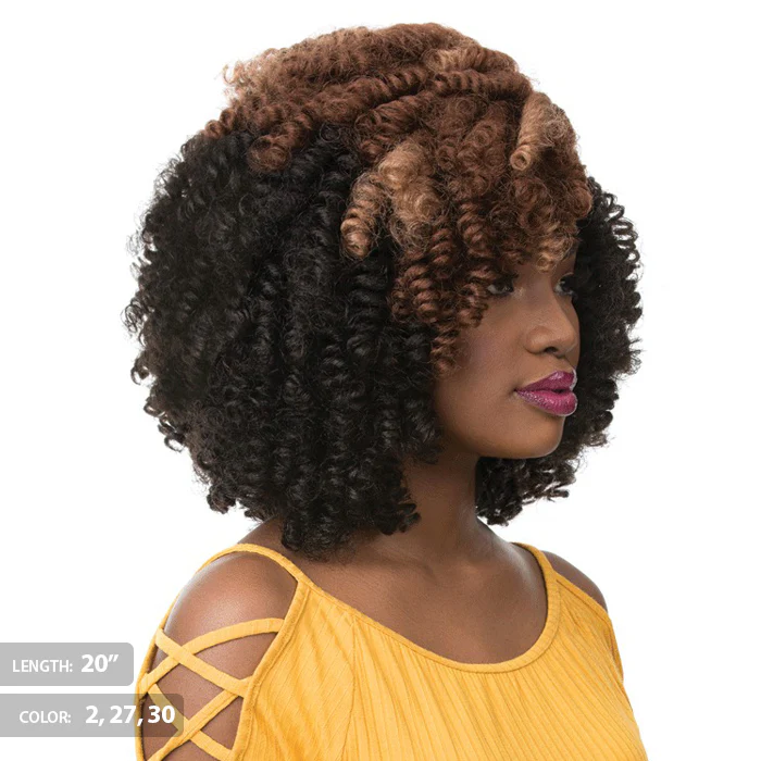 Sensationnel Curlfinity Pre-Loop Rod-Set Curls Bulk Braid - GREY ROD 10/20" - Image 3